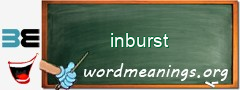 WordMeaning blackboard for inburst